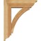 Ekena Millwork Thorton Traditional Rough Sawn Bracket w/ Offset Brace, Western Red Cedar, 6"W x 18"D x 22"H BKT0604X18X22THR01RWR - alternate 2